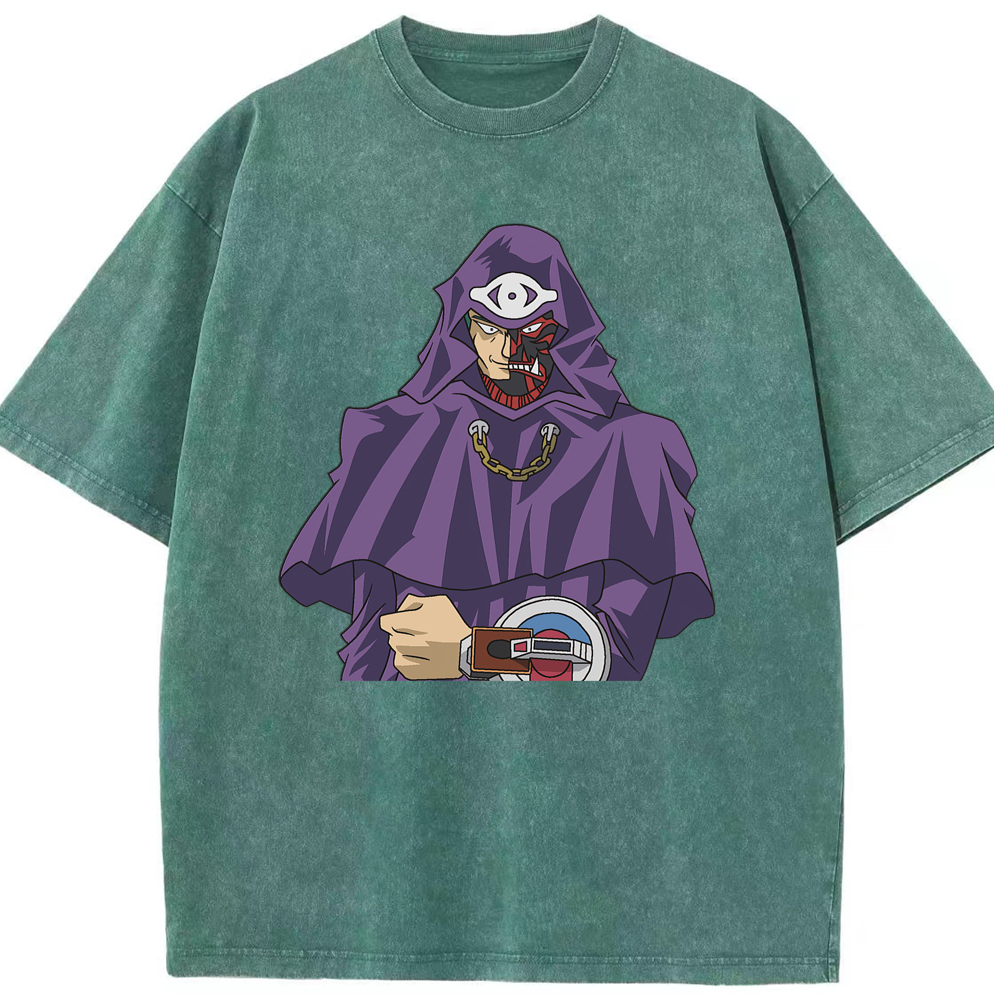 （画像用） 遊☆戯☆王 Yu-Gi-Oh! 綿100% ヴィンテージ風 半袖Tシャツ（フロントプリント）